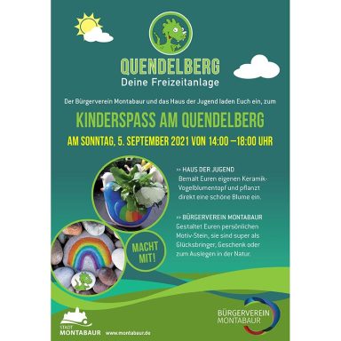 „Kinderspaß am Quendelberg“ mit Steinebemalen 05.09.2021
