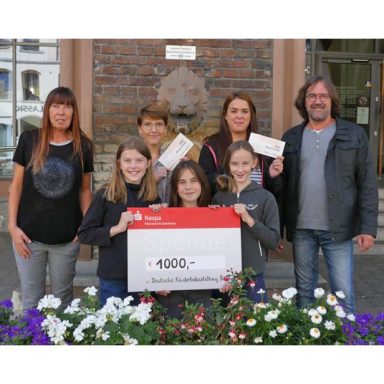 Spende für die Kinderkrebshilfe Bonn 2019