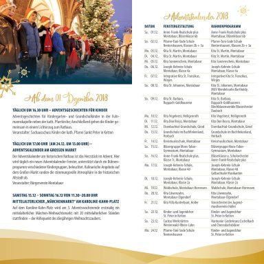 Adventskalender am Rathaus 2018