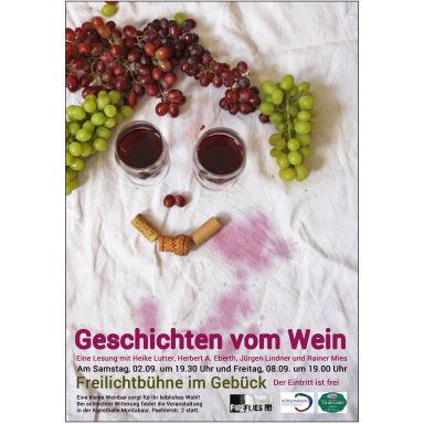 Eröffnung „Bühne im Gebück“ mit Lesung zum Thema Wein 2017