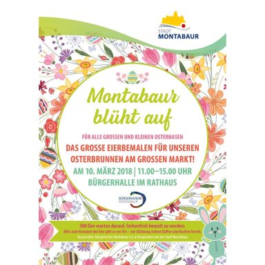 Eier bemalen für den Osterbrunnen 10.03.2018